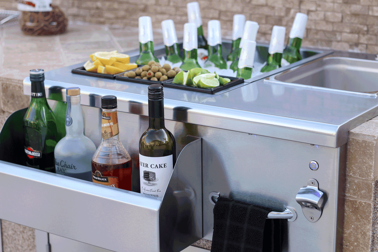 30" Beverage & Prep Station w/ LED Illumination