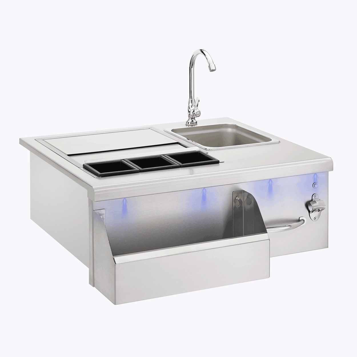 30" Beverage & Prep Station w/ LED Illumination