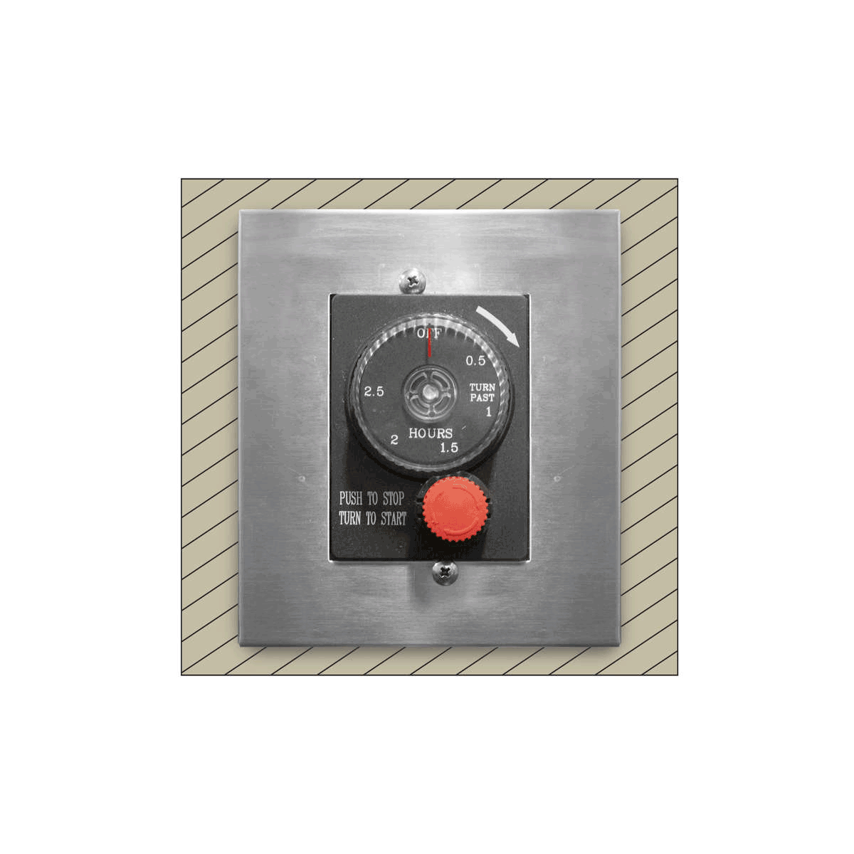 Surface Mount Enclosure to house ESTOP1-0H Timer