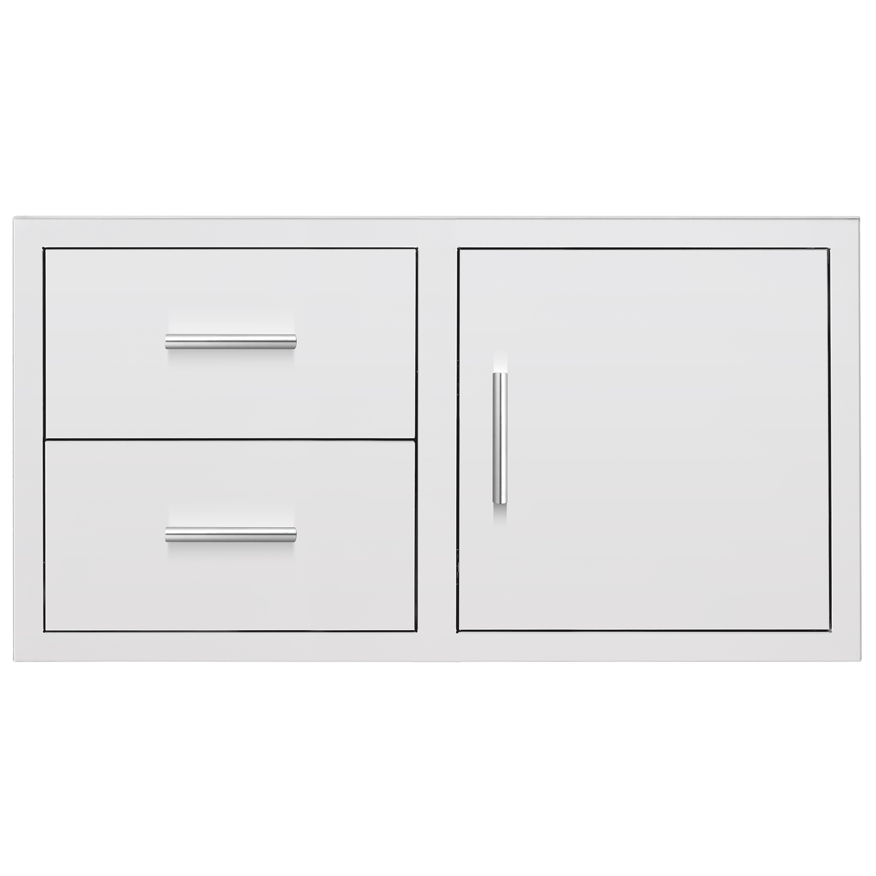 42" 2-Drawer & Access Door Combo