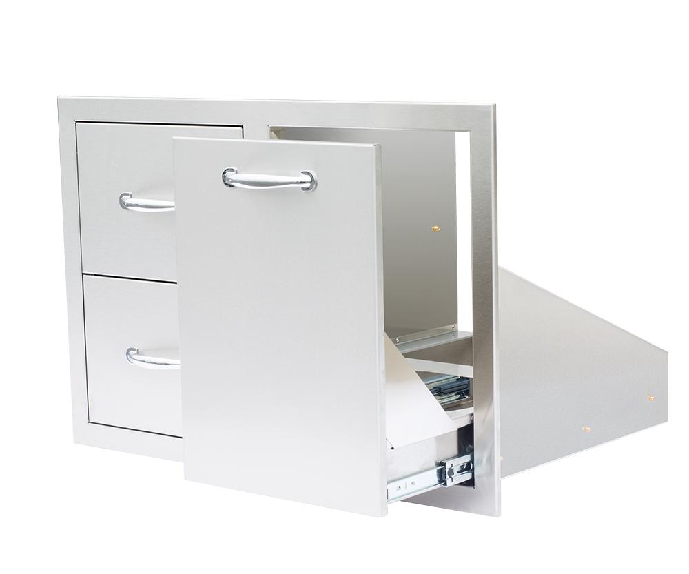 33"  2-Drawer & LP Tank Pullout Drawer Combo