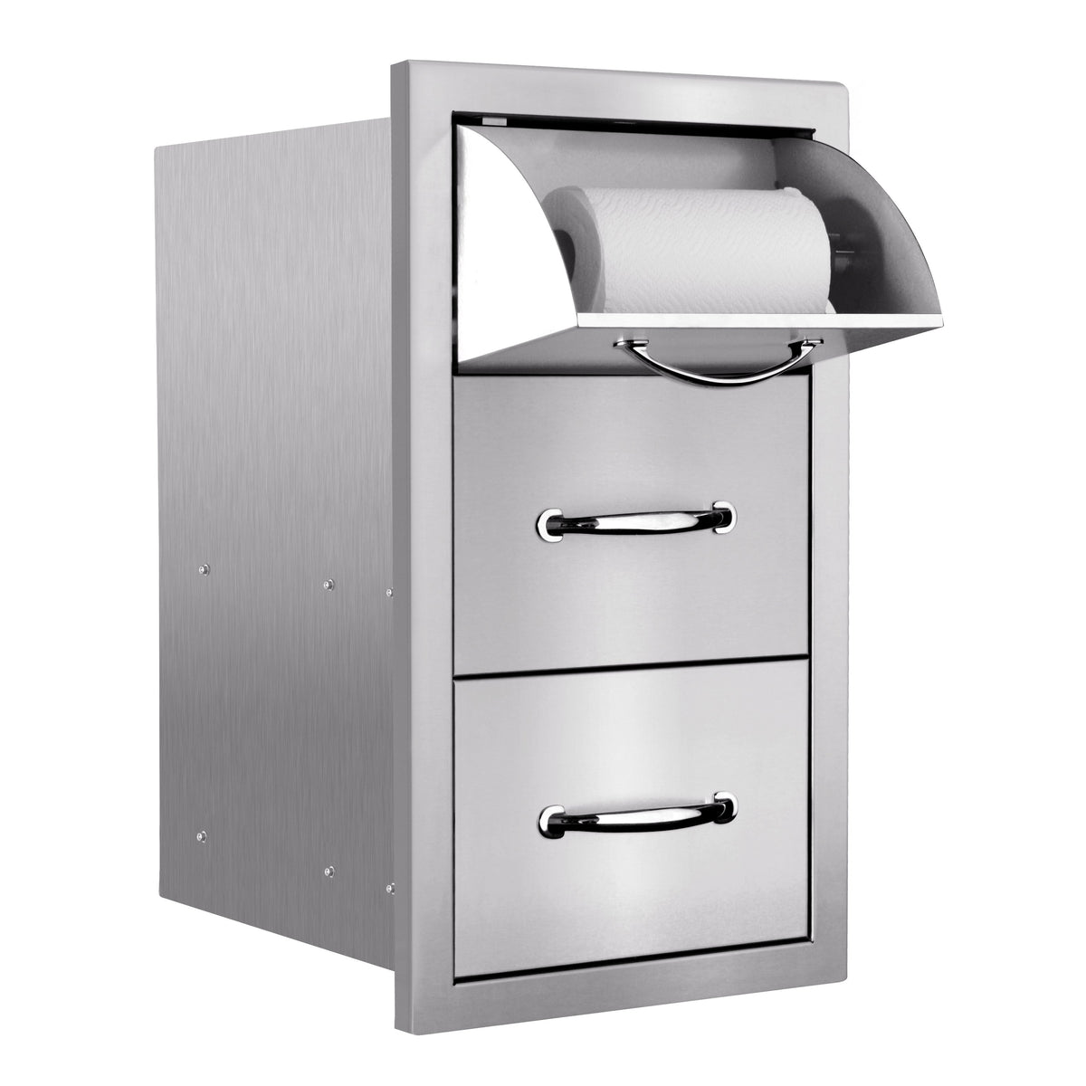 17 Vertical 2-Drawer & Paper Towel Holder Combo — SunFire Grills